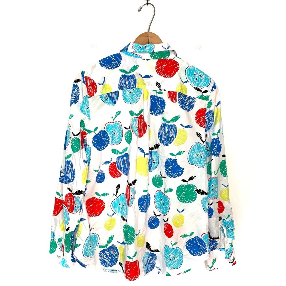 Talbots | Apple Pattern Button Down Shirt - image 4